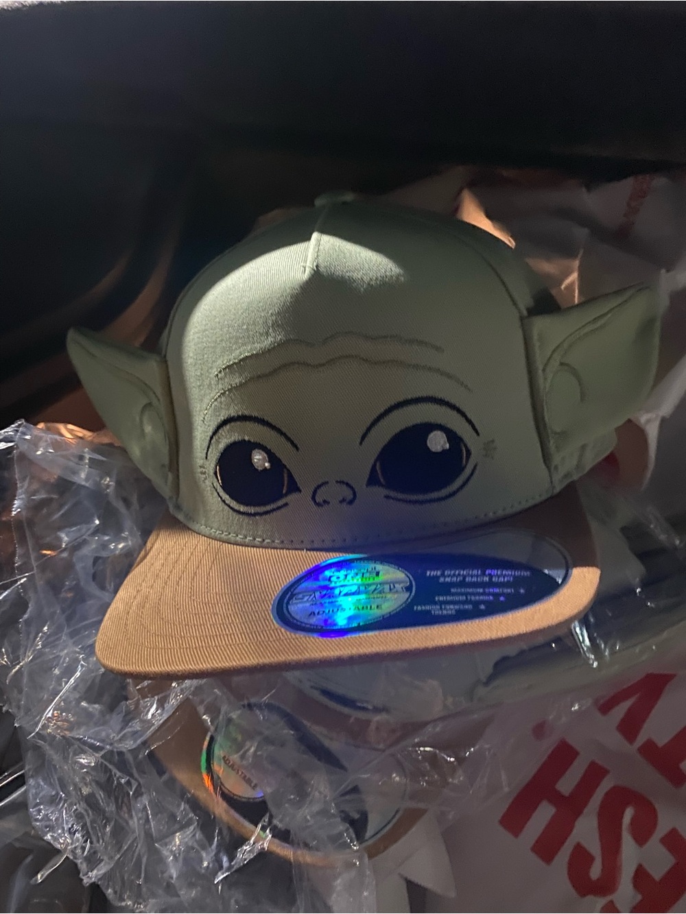 Mandalorian and Grogu Grogu (Baby Yoda) Hat with Ears New with tags Cap
